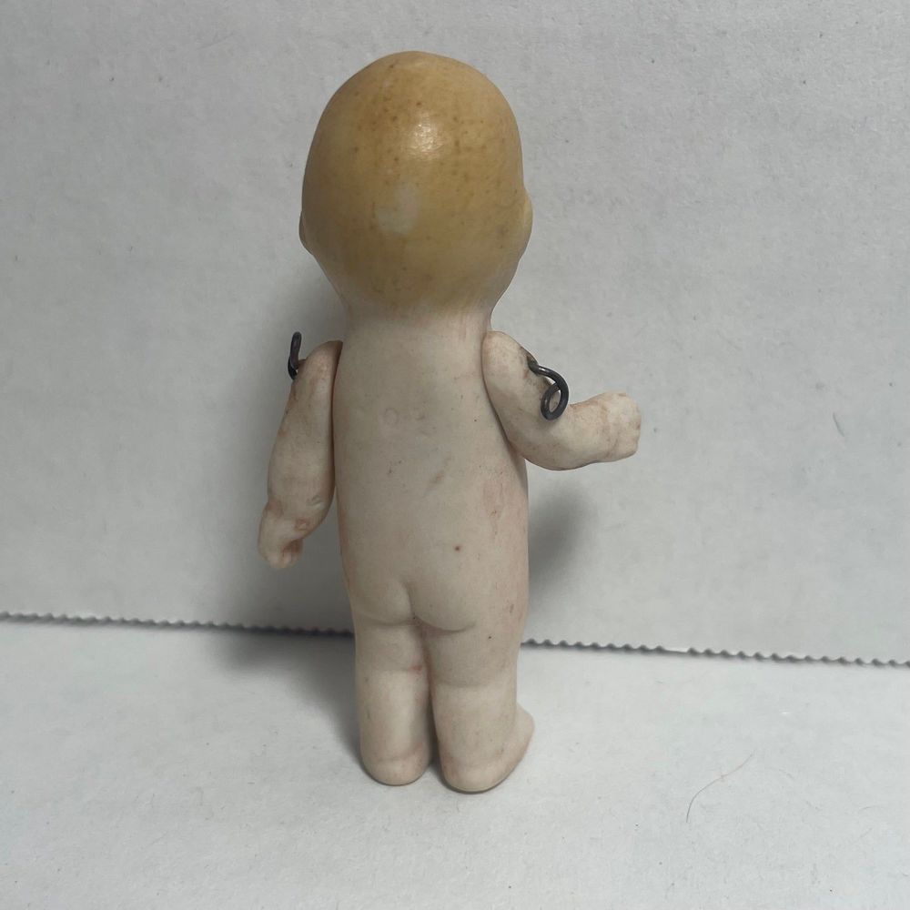 Antique 2” German Bisque Kewpie?  Doll circa approx 1800’s - early 1900’s - Picture 10 of 12